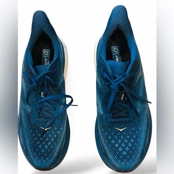 HOKA One One Clifton 9 Men’s Size 11 | Midnight Ocean Bluesteel Running Shoes - Picture 3 of 14